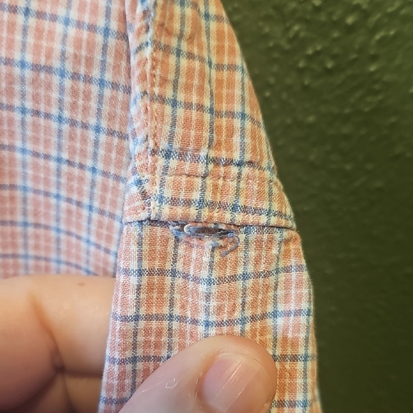 Ralph Lauren Men's‎ Short Sleeve Checkered Shirt Monroe 100% Cotton size XL - Picture 4 of 6